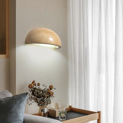 Elegancki kinkiet LED z naturalnego kamienia – Przytulna atmosfera w każdym wnętrzu 1